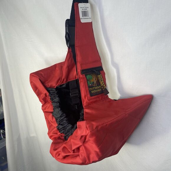 NWT OUTWARD HOUND Adjustable Sling Pet Carrier Crossbody Small Animal Red - Picture 3 of 12